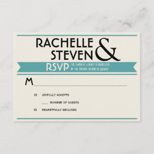 Billboard Wedding RSVP Card