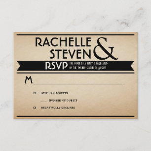 Billboard Wedding RSVP Card