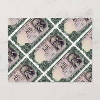Billete 1.000 Ptas. Postcard