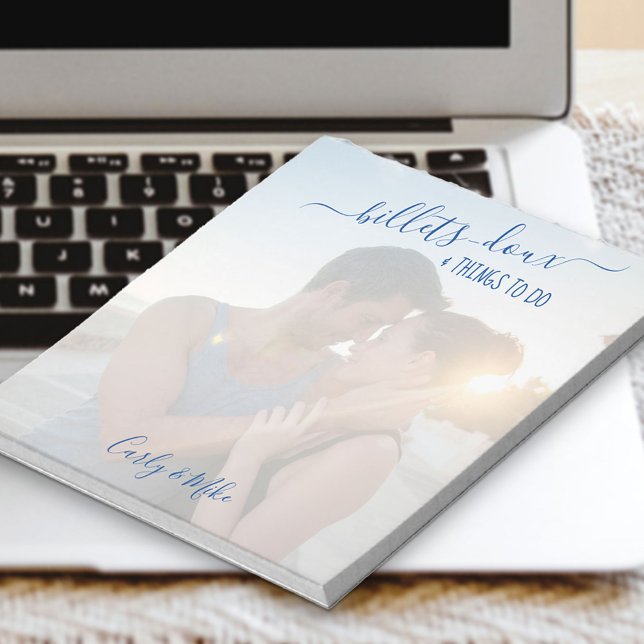 Billets Doux and Things to Do Custom Square Photo Notepad (Creator Uploaded)