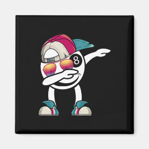 Billiard 8-ball Pool Billiard Ball Dabbing Dance - Magnet