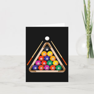 Billiard And Stick Billiards Pool Player  Card