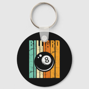 Billiard Ball Billiard Table Player 8-ball Billiar Key Ring