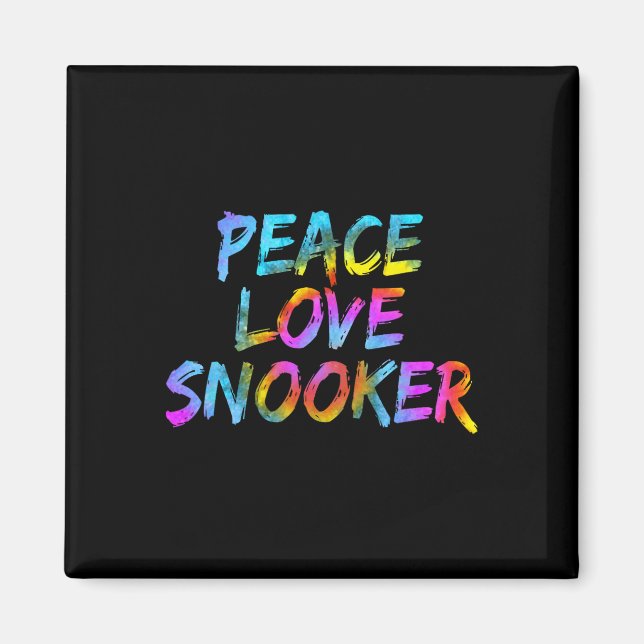 Billiard Ball Billiard Table Pool Billiards Peace  Magnet (Front)