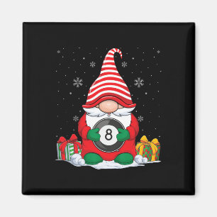 Billiard Ball Christmas Gnomes Cute Billiard Ball Magnet