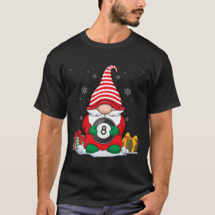 Billiard Ball Christmas Gnomes Cute Billiard Ball  T-Shirt