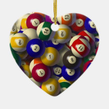 BILLIARD BALLS CHRISTMAS ORNAMENT