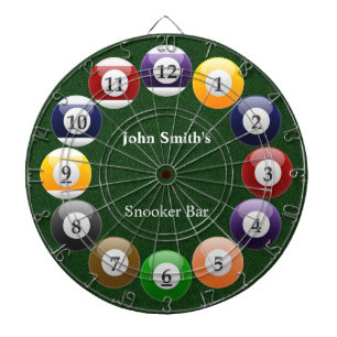 Billiard Balls Shiny Colourful Pool Snooker Sports Dartboard