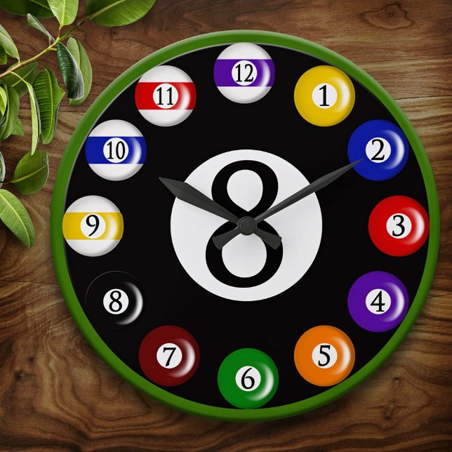 Billiard Balls Wall Clock (Creator Uploaded)