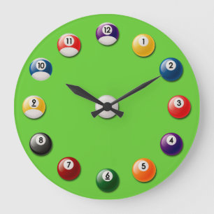 Billiard Balls Wall Clock