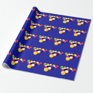 Billiard Balls Wrapping Paper