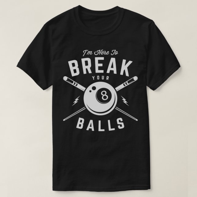 Billiard Billiards Snooker Cue Gift 2 T-Shirt (Design Front)