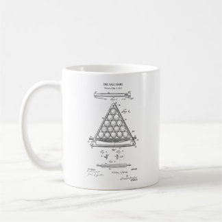 Billiard Blueprint Pool Game Coffee Mug for Him
