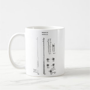 Billiard Blueprint Pool Game Coffee Mug for Him