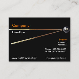 Billiard Business Card