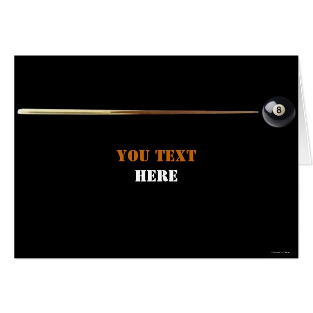 Billiard Card (Front Horizontal)