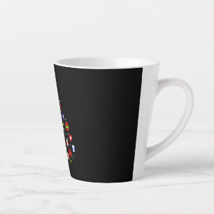 Billiard Christmas Tree Latte Mug