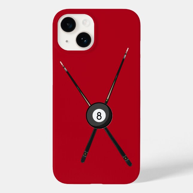 Billiard Cues and 8-Ball Case-Mate iPhone Case (Back)