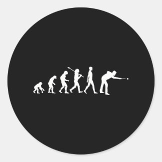 Billiard Evolution Pool Billiard Classic Round Sticker
