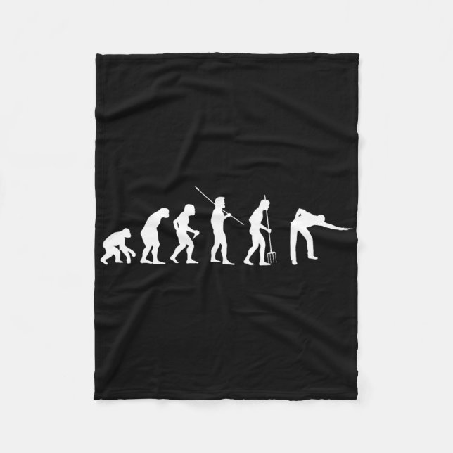 Billiard Evolution Snooker Pool Chalk Billiard Pla Fleece Blanket (Front)