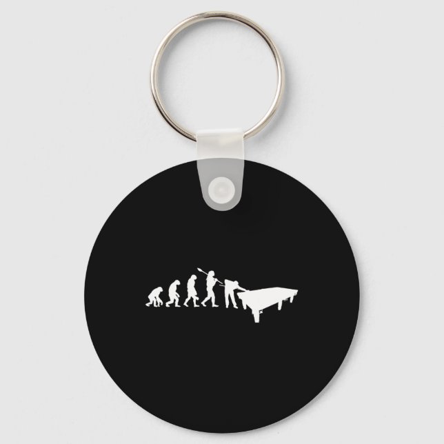 Billiard Evolution Snooker Pool Chalk Billiard Pla Key Ring (Front)