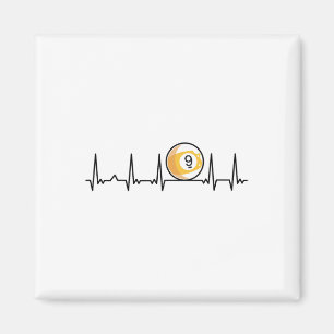 Billiard Heartbeat Snooker Pool Chalk Billiard Pla Magnet
