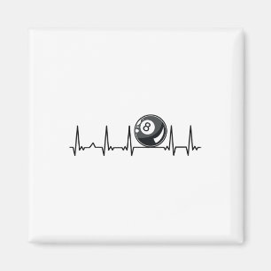 Billiard Heartbeat Snooker Pool Chalk Billiard Pla Magnet
