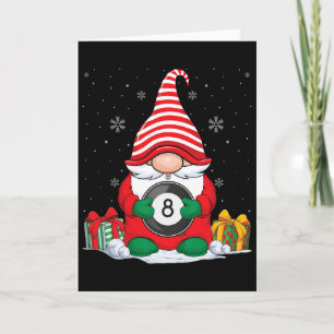 Billiard Ll Christmas Gnomes Cute Billiard Ll Love Card