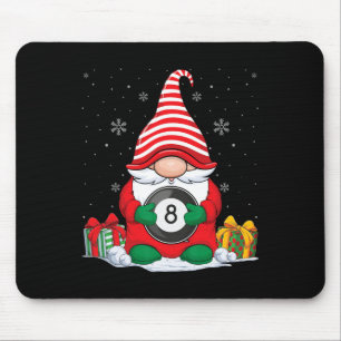 Billiard Ll Christmas Gnomes Cute Billiard Ll Love Mouse Pad