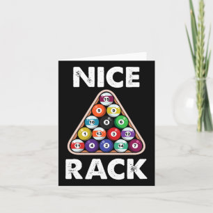 Billiard Nice Rack Billiard Player Gift Card