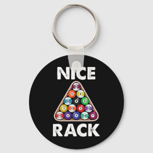 Billiard Nice Rack Billiard Player Gift Key Ring