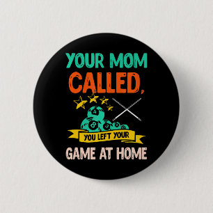 Billiard Player Billard 8-Ball Pool 6 Cm Round Badge