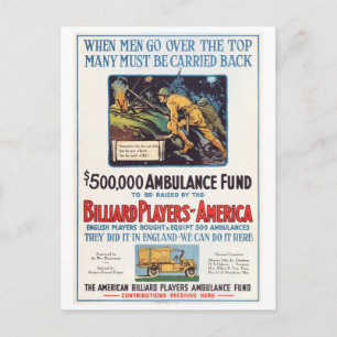 Billiard Players of America Postcard