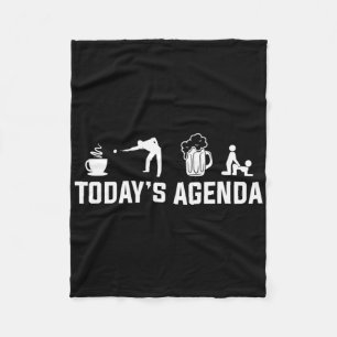 Billiard Pool Billiards Today's Agenda Billiards S Fleece Blanket