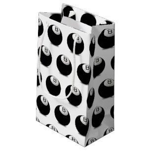 billiard pool eight ball small gift bag