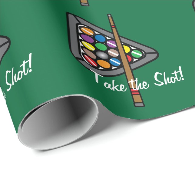 Billiard / Pool Game Wrapping Paper (Roll Corner)