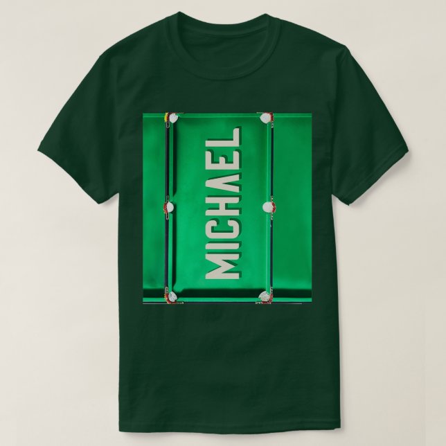 Billiard Pool Green T-Shirt (Design Front)