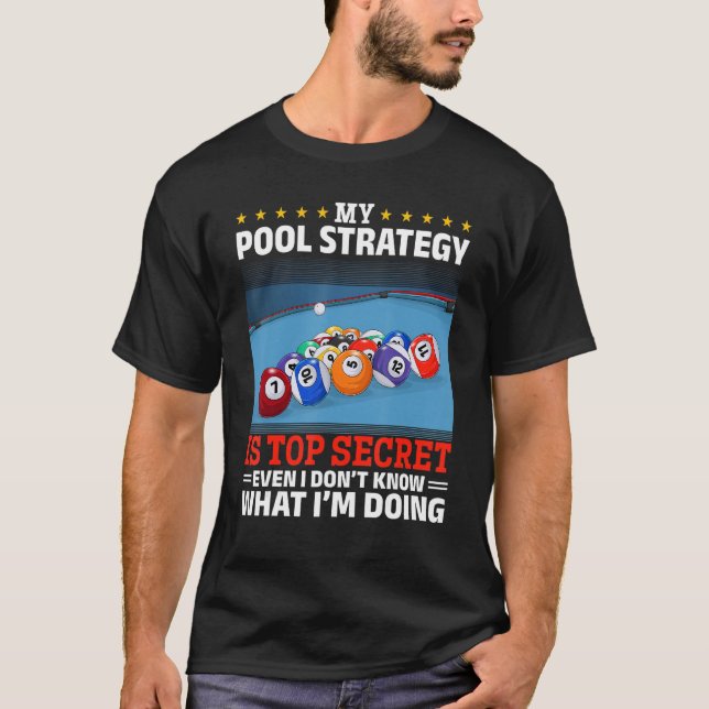 Billiard Pool  My Pool Strategy is Top Secret (Front)
