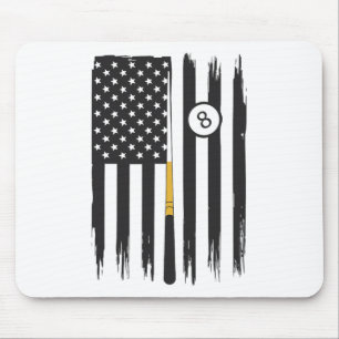 Billiard Pool Player Billiards Table Usa Us Americ Mouse Pad