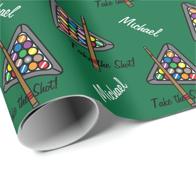 Billiard / Pool Player Game   Wrapping Paper (Roll Corner)