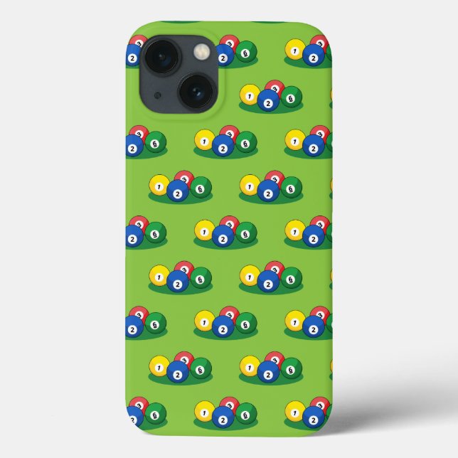 Billiard Pool Snooker Balls Pattern Case-Mate iPhone Case (Back)