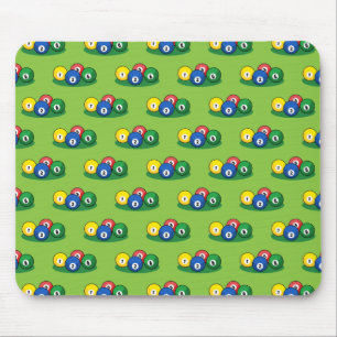Billiard Pool Snooker Balls Pattern Mouse Pad