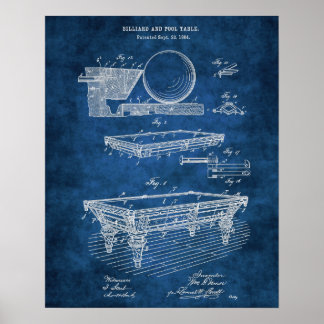 Billiard Pool Table no. 5 Rec Room Decor