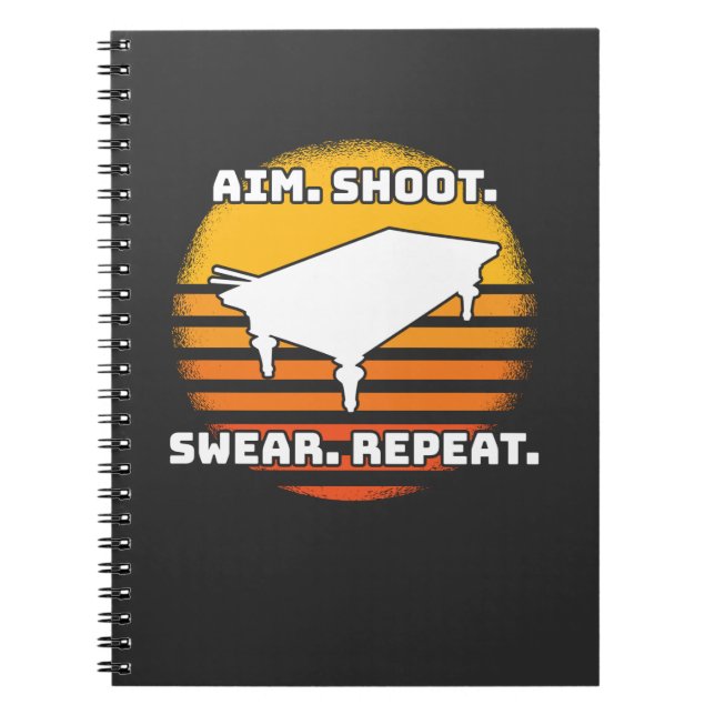 Billiard Retro Vintage Notebook (Front)