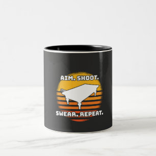 Billiard Retro Vintage Two-Tone Coffee Mug