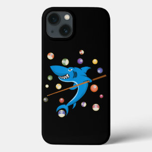 Billiard Shark 8 Ball Player Pool Table Cue Stick iPhone 13 Case