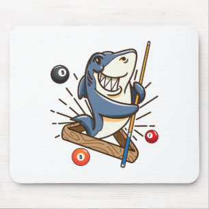Billiard Shark Hustler Pool Shirts Girls Snooker G Mouse Pad