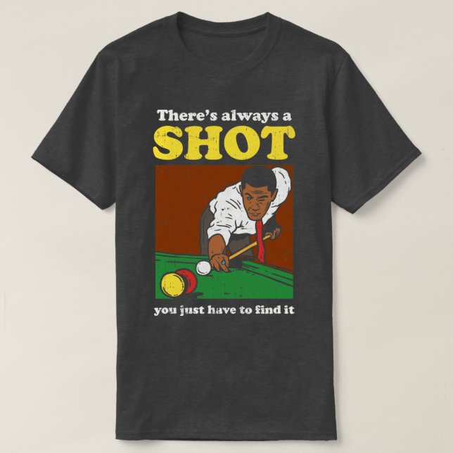 Billiard Snooker Retro 1 T-Shirt (Design Front)