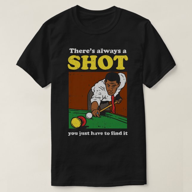 Billiard Snooker Retro 1 T-Shirt (Design Front)