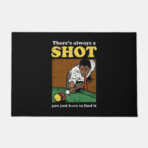 Billiard Snooker Retro Doormat